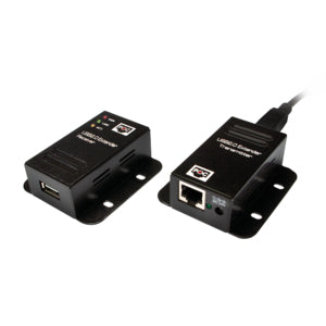 LogiLink UA0267 USB-Extender-Set USB zu RJ-45 – bis 50 m, USB 2.0 (480 Mbit/s), PoE – für USB-Geräte – Schwarz