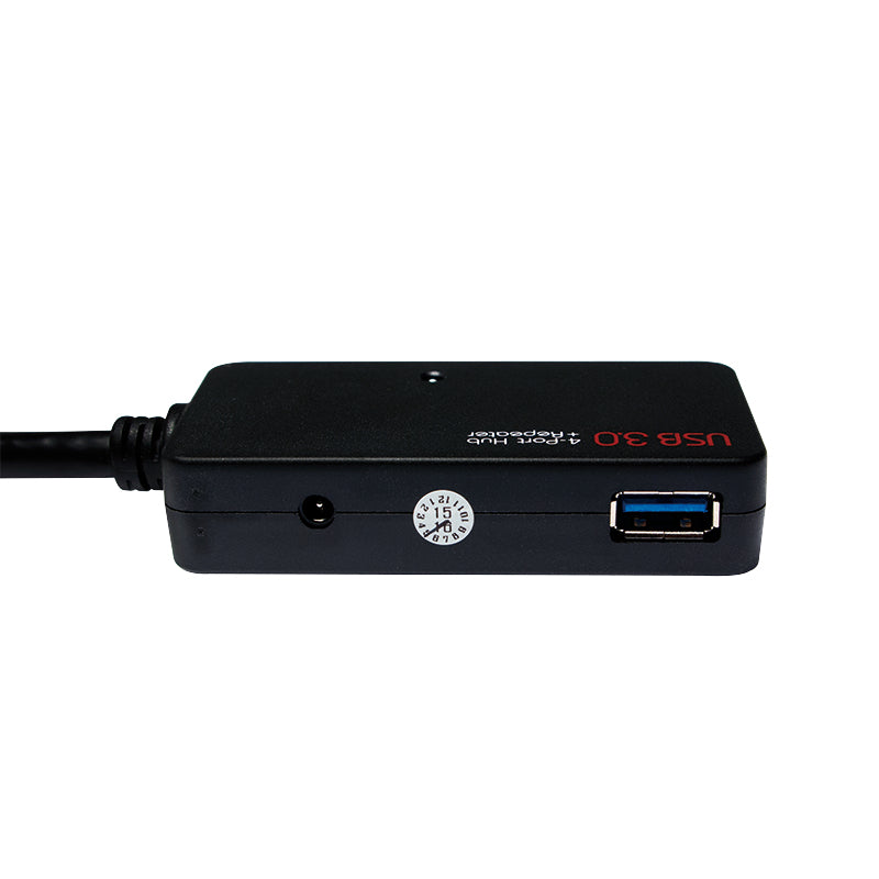 LogiLink USB-A Verlängerungskabel (Stecker auf Buchse) – USB 3.2 Gen 1 (5 Gbit/s) – 10 m – aktiv – Schwarz