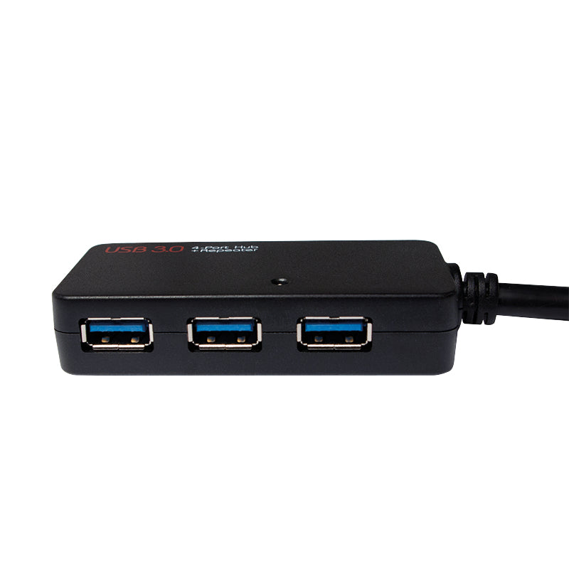 LogiLink USB-A Verlängerungskabel (Stecker auf Buchse) – USB 3.2 Gen 1 (5 Gbit/s) – 10 m – aktiv – Schwarz