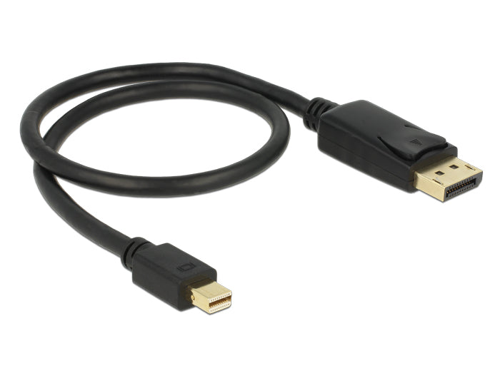 DeLOCK Mini DisplayPort auf DisplayPort Kabel DP 1.2 4K 60 Hz – 0,5 m