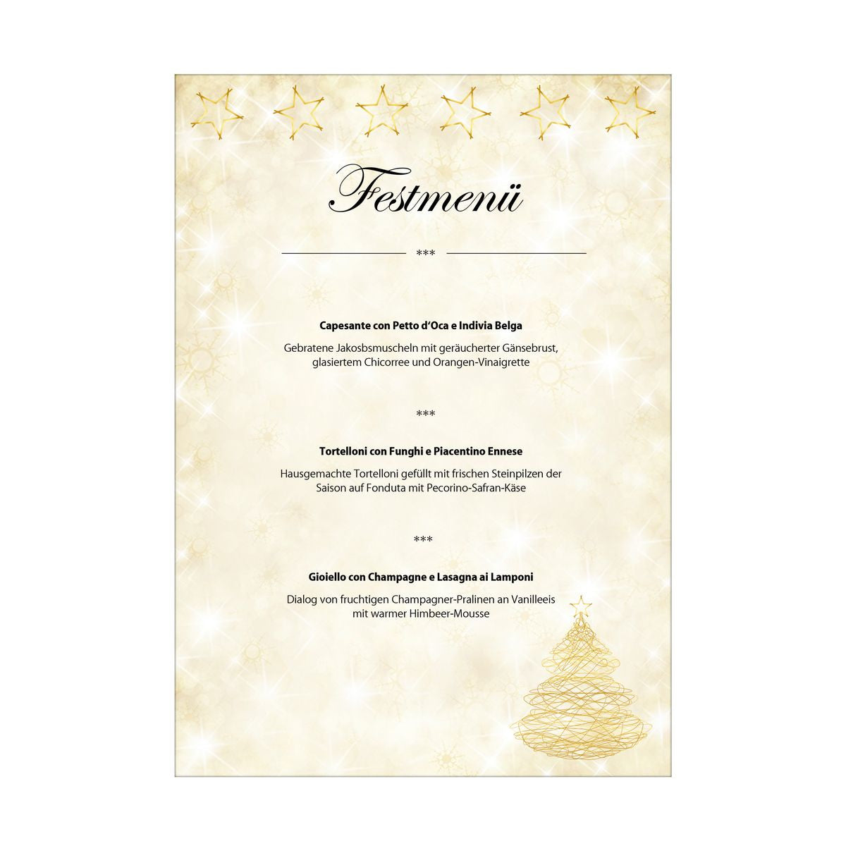 Sigel Motivpapier – A4, 90 g/m², Graceful Christmas – für Inkjet/Laser/Kopierer – FSC – 100 Blatt