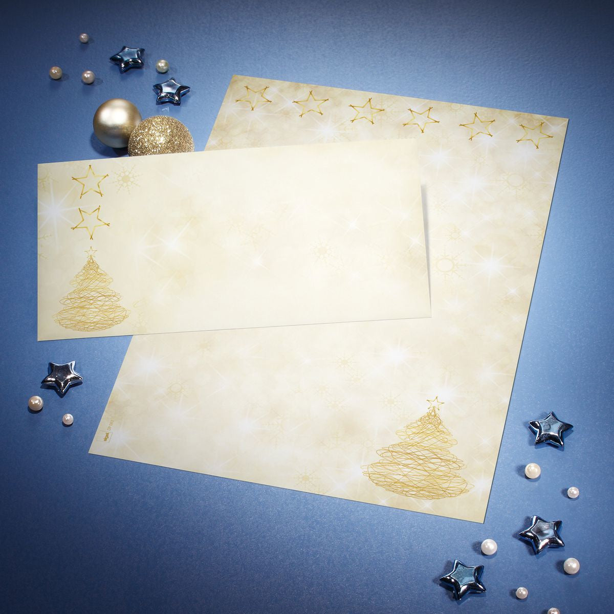 Sigel Motivpapier – A4, 90 g/m², Graceful Christmas – für Inkjet/Laser/Kopierer – FSC – 100 Blatt