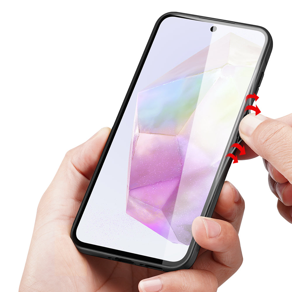 nevox StyleShell NYLO Backcover – für Samsung Galaxy A35 5G, Nylon+PC+TPU, Schwarz