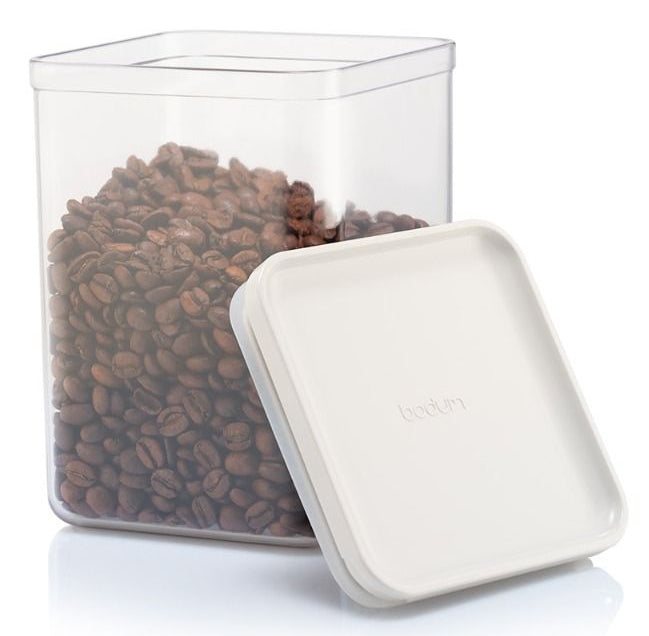 Bodum Canteen Vorratsdosen-Set – 12-teilig (4×1 l, 2×1,2 l, 4×0,5 l, 2×2,6 l) – eckig – Kunststoff – creme