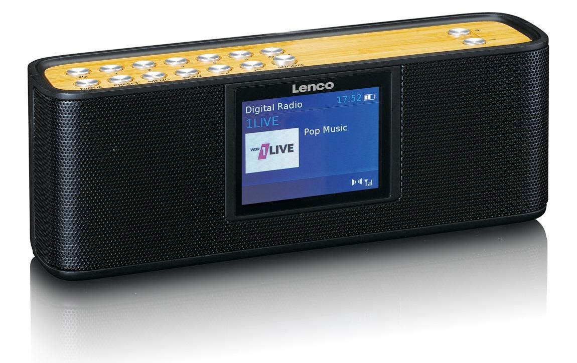 Lenco PDR-045BK – DAB-/Internetradio – Portabel – DAB+, UKW, Bluetooth, Akkubetrieb – Schwarz