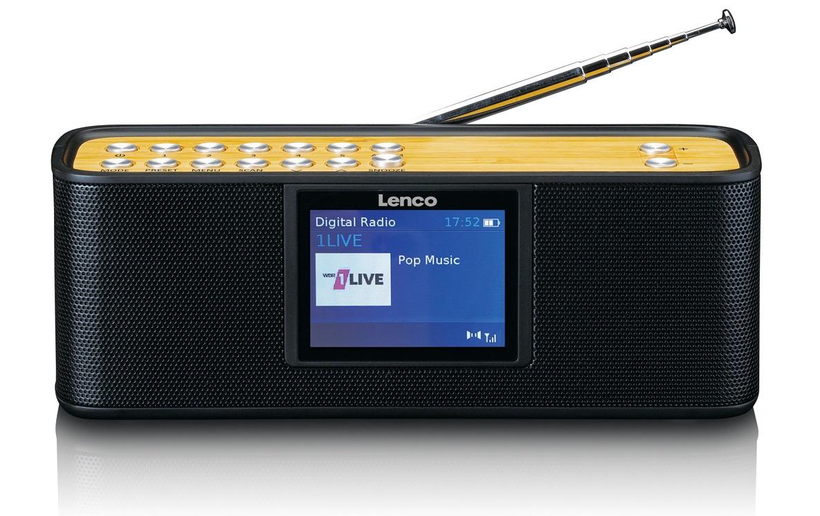Lenco PDR-045BK – DAB-/Internetradio – Portabel – DAB+, UKW, Bluetooth, Akkubetrieb – Schwarz