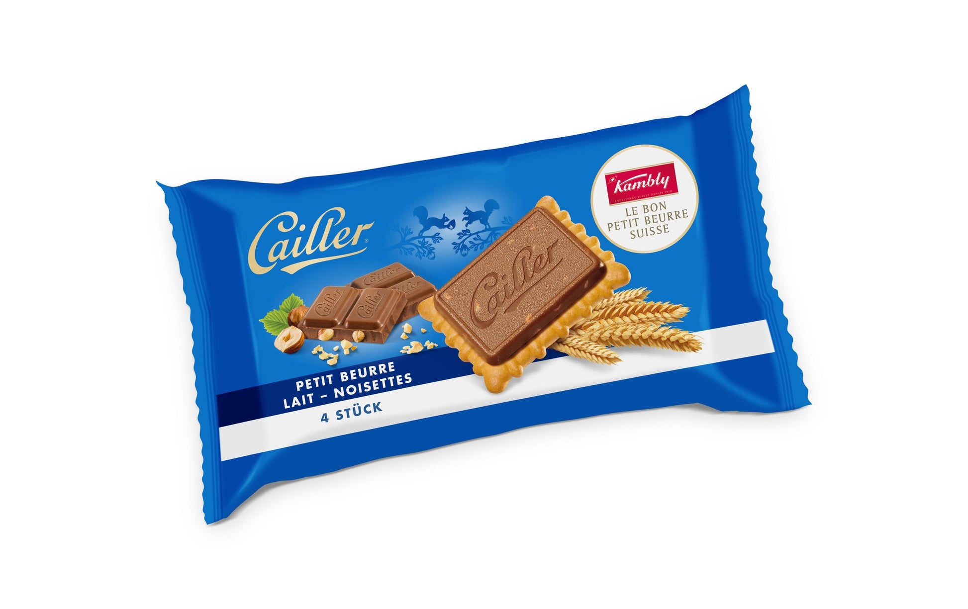 Kambly Petit Beurre mit Milch-Haselnuss Guetzli – Milchschokolade & Haselnuss – 16 × 41 g