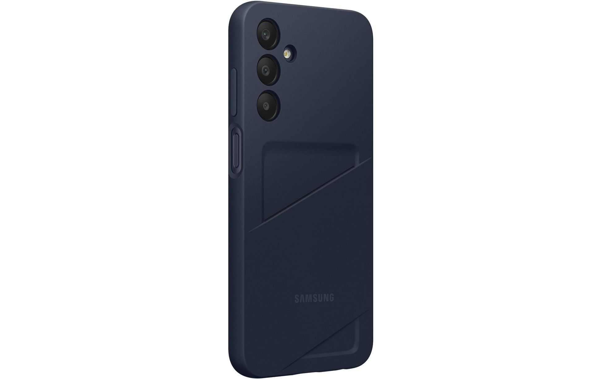 Samsung Backcover – für Samsung Galaxy A25 5G, mit Kartenfach, TPU, Schwarz/Blau, kratzresistent