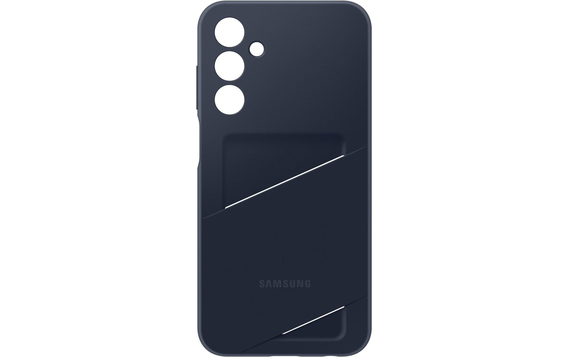 Samsung Backcover – für Samsung Galaxy A25 5G, mit Kartenfach, TPU, Schwarz/Blau, kratzresistent
