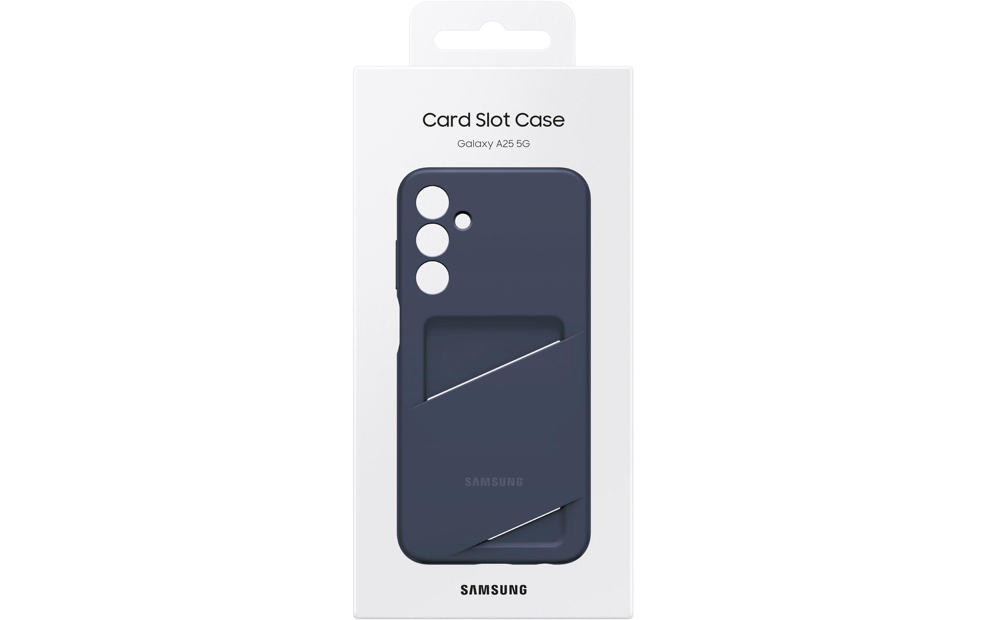 Samsung Backcover – für Samsung Galaxy A25 5G, mit Kartenfach, TPU, Schwarz/Blau, kratzresistent