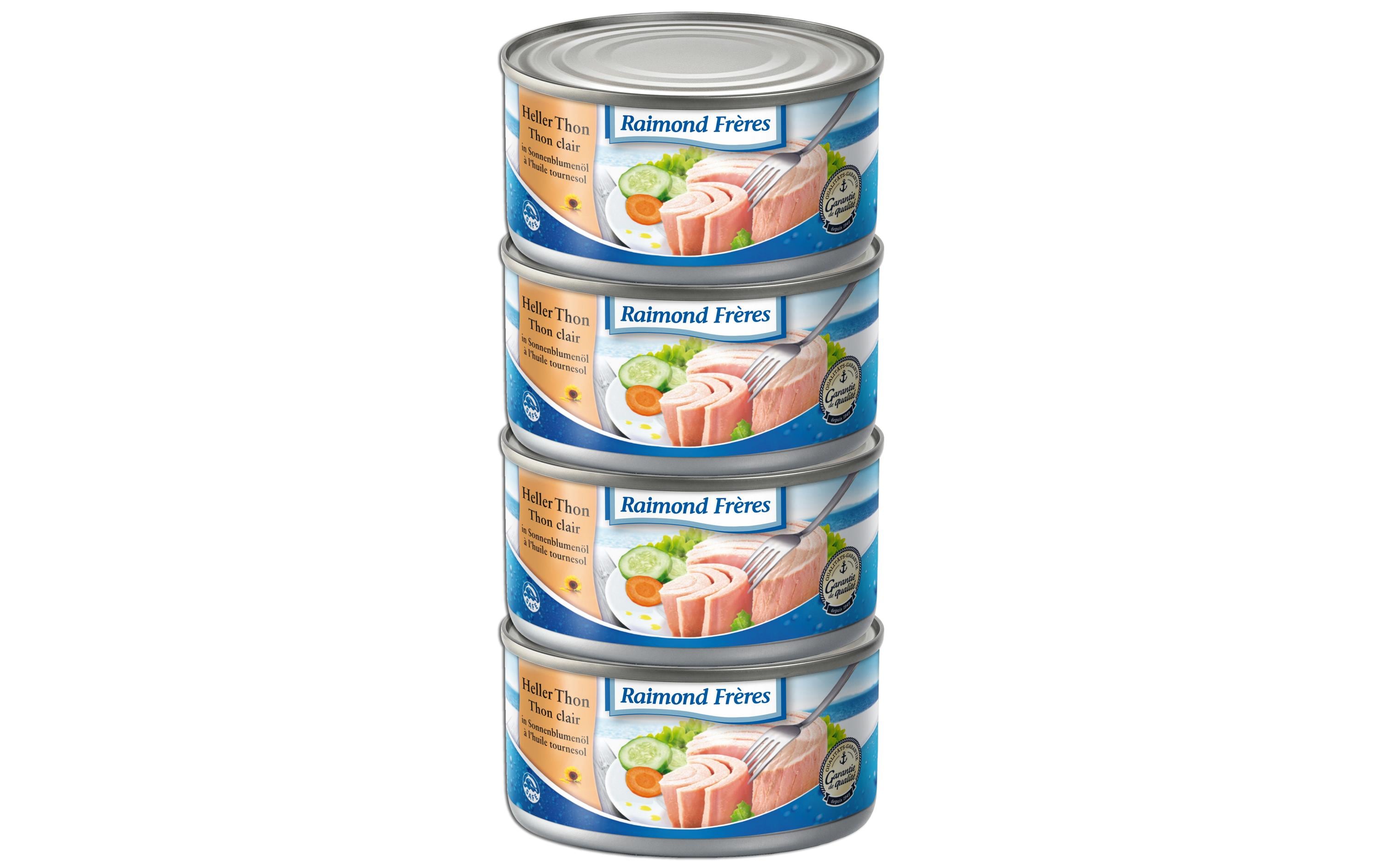 Raimond frères Tongol Thunfisch in Sonnenblumenöl – 4×200 g