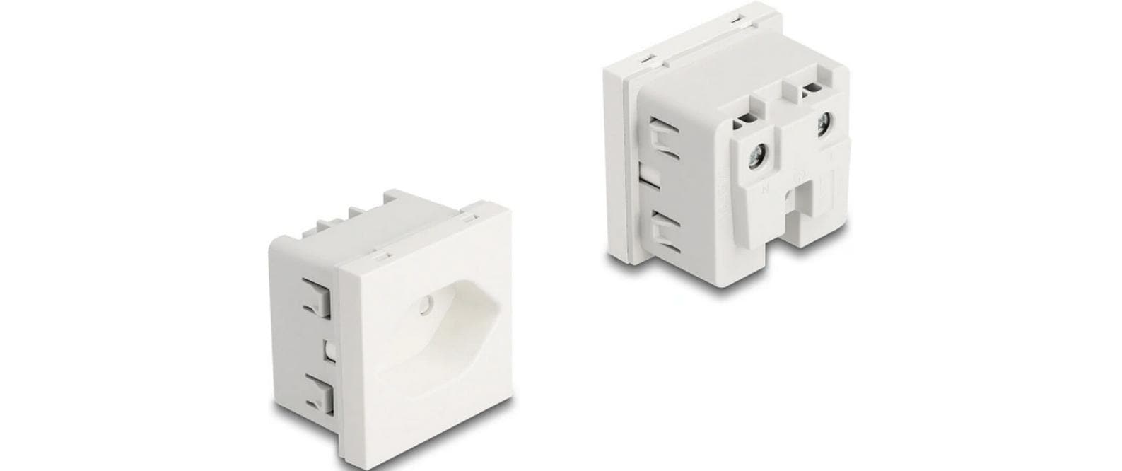 DeLOCK Easy 45 Steckdoseneinheit – 1×T13, Einbau