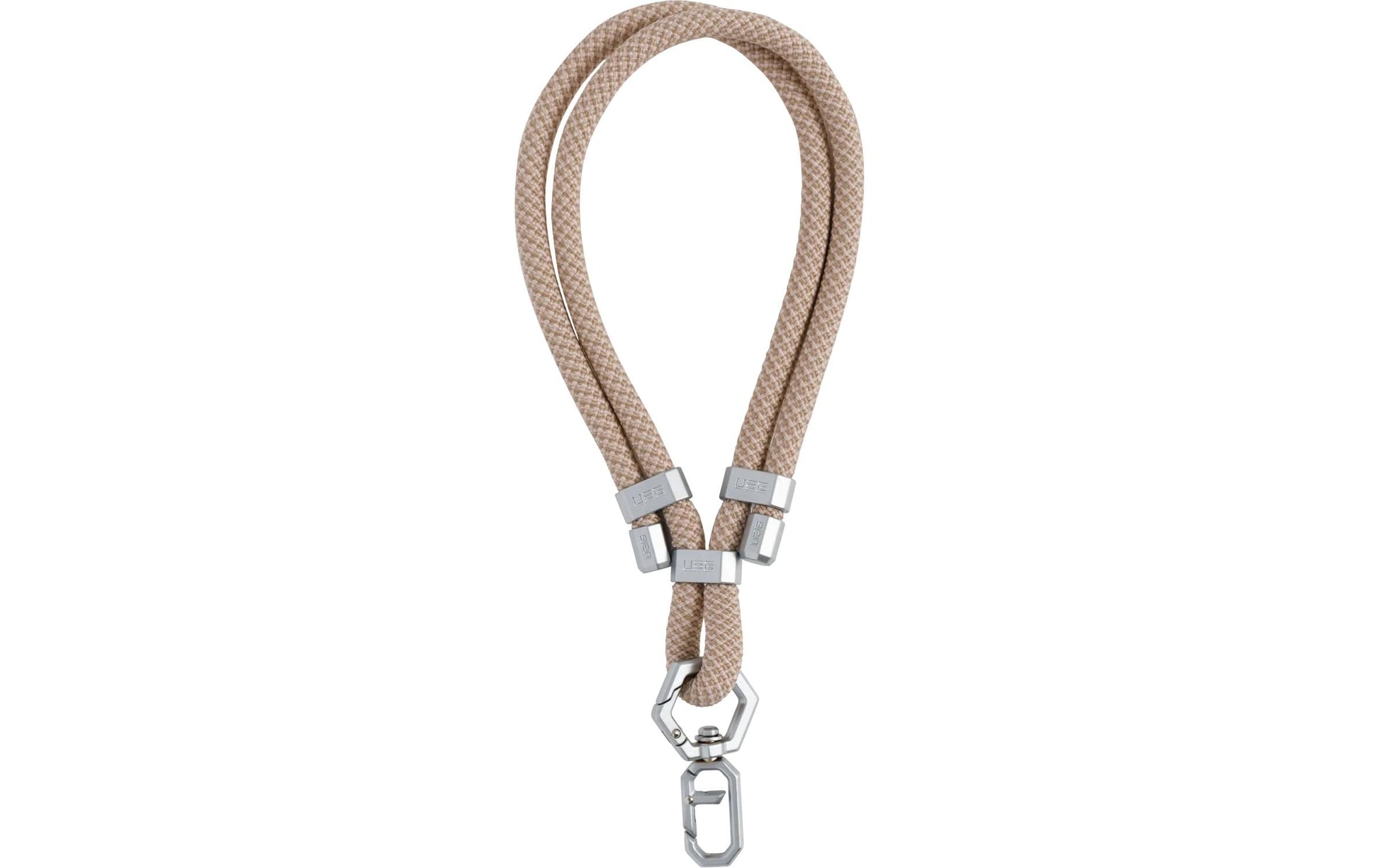 Urban Armor Gear UAG Civilian Strap Tether – Smartphone-Trageband – Polyester, 7 mm × 0,7 m – Beige/Silber