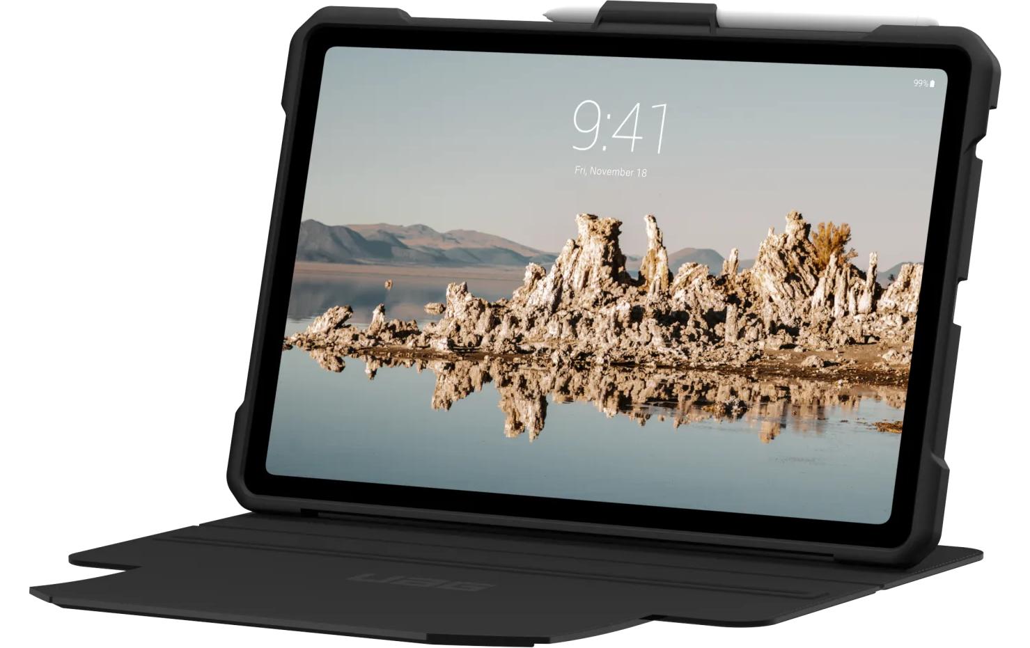 Urban Armor Gear UAG Metropolis SE Tablet-Hülle für Galaxy Tab S9 FE 10,9" – MIL-STD-810G, Stifthalter – Schwarz