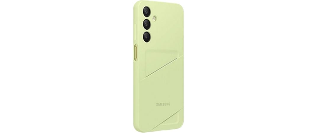 Samsung Card Slot Case Backcover – für Samsung Galaxy A25 5G, 1 Kartenfach, TPU, Limette