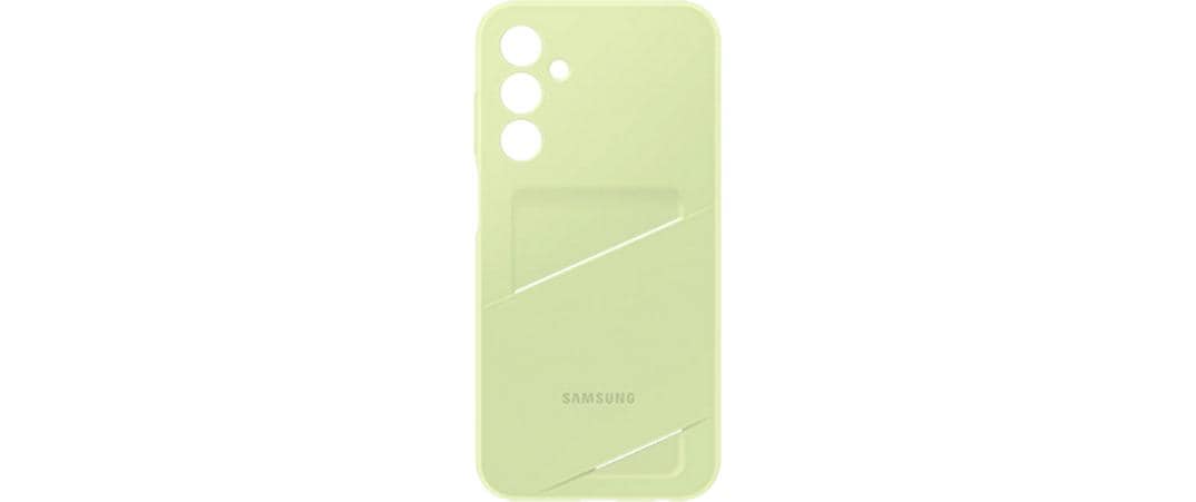 Samsung Card Slot Case Backcover – für Samsung Galaxy A25 5G, 1 Kartenfach, TPU, Limette