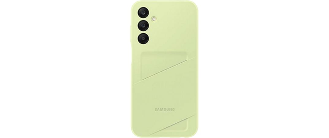 Samsung Card Slot Case Backcover – für Samsung Galaxy A25 5G, 1 Kartenfach, TPU, Limette