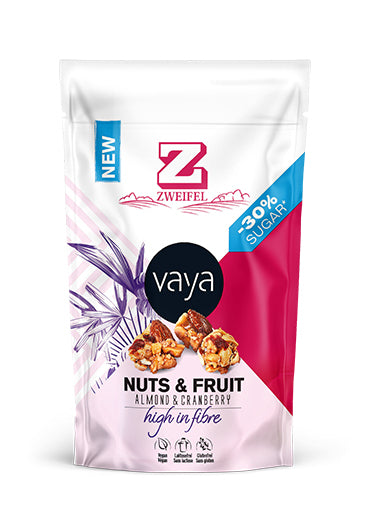 Zweifel Vaya Nuts & Fruit Mandel & Cranberry, vegan, glutenfrei – 70 g