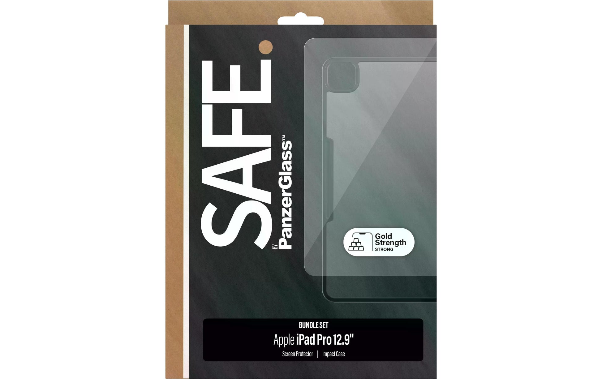 PanzerGlass SAFE. Ultra Wide Fit Displayschutzfolie – für iPad Pro 12,9" (5. Gen./2021), Gehärtetes Glas