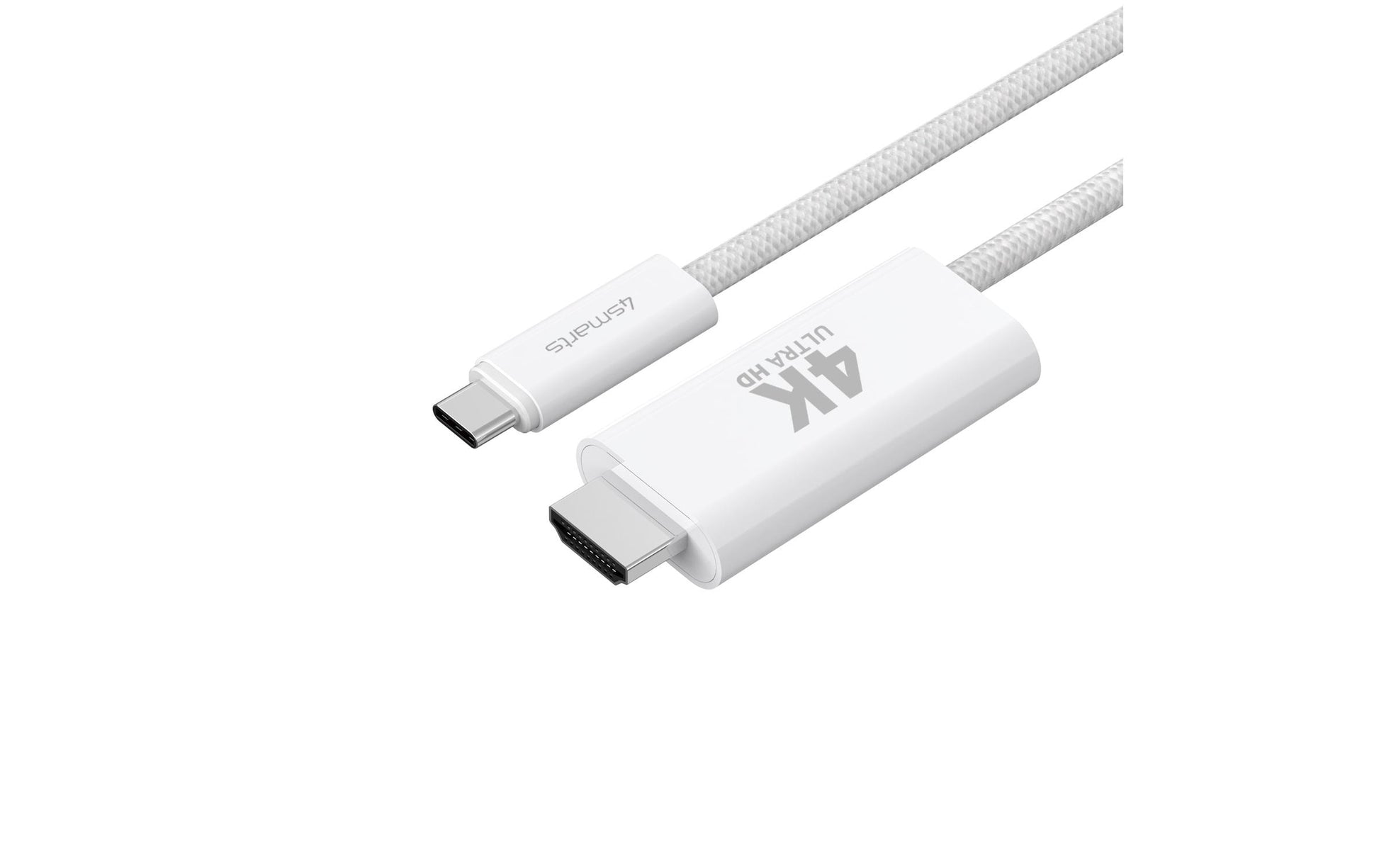 4smarts USB-C auf HDMI Kabel 4K – 2 m – Weiss