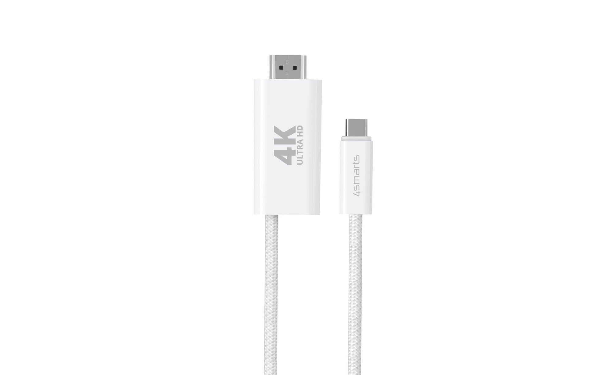 4smarts USB-C auf HDMI Kabel 4K – 2 m – Weiss