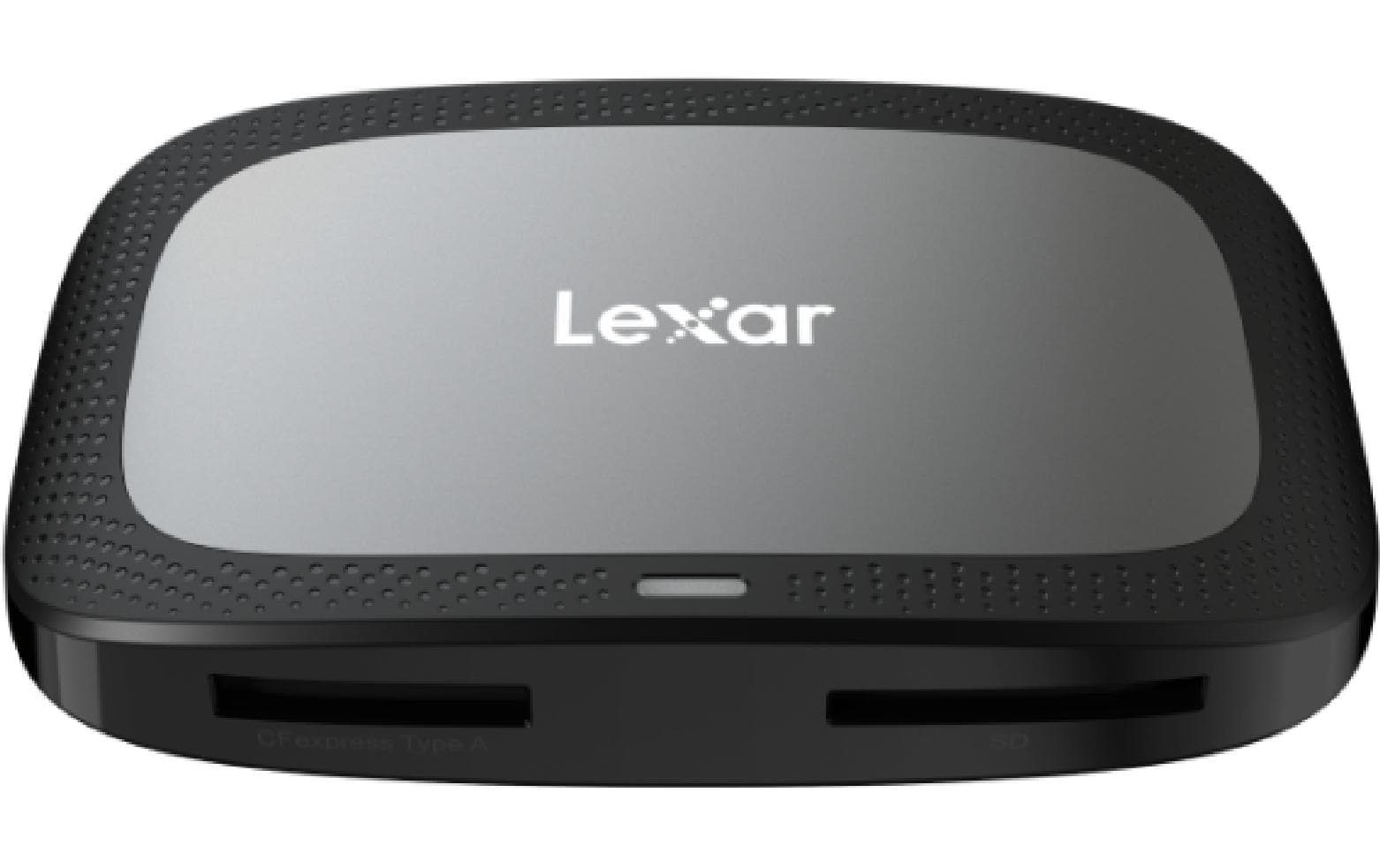 Lexar Speicherkartenleser RW530 – 98 × 19,1 mm, extern, USB 3.2 Gen 2 Type-C, 2 Steckplätze, Metall, schwarz –