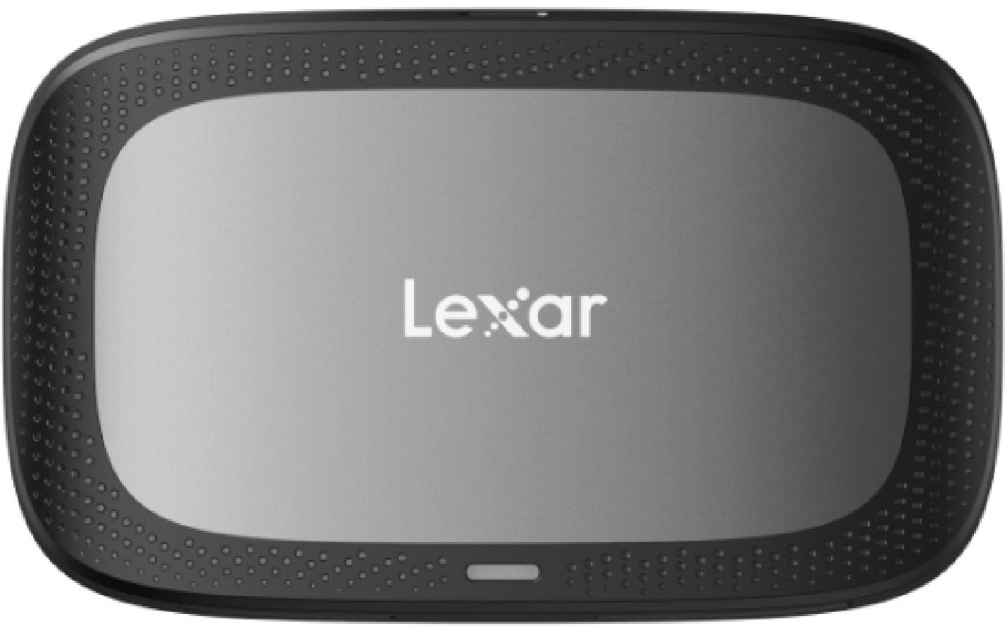 Lexar Speicherkartenleser RW530 – 98 × 19,1 mm, extern, USB 3.2 Gen 2 Type-C, 2 Steckplätze, Metall, schwarz –