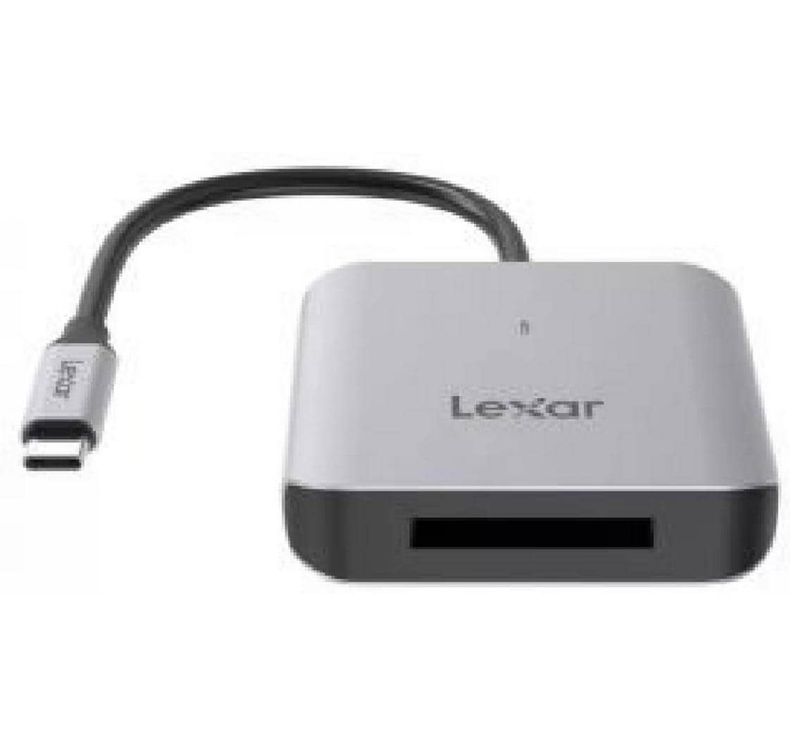 Lexar USB-Kartenleser USB-C – CFexpress Typ B – USB 3.2 Gen 2 (10 Gbit/s) – LED-Anzeige – Grau