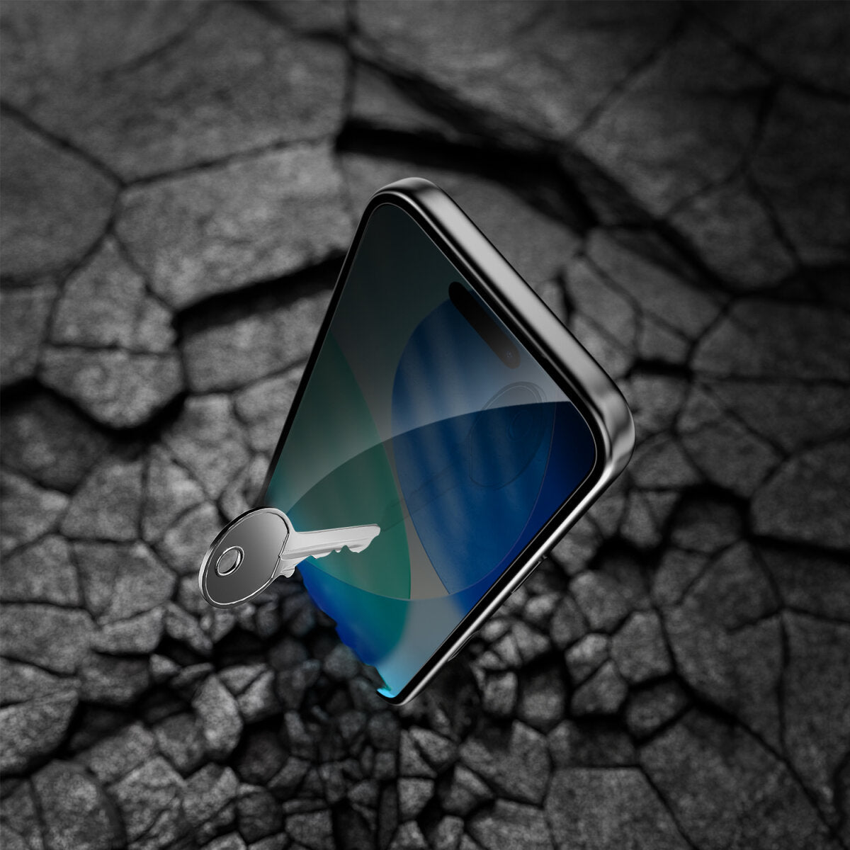 4smarts Privacy-Filter (Panzerglas), Case Friendly – für iPhone 17 Pro – mit Applikator