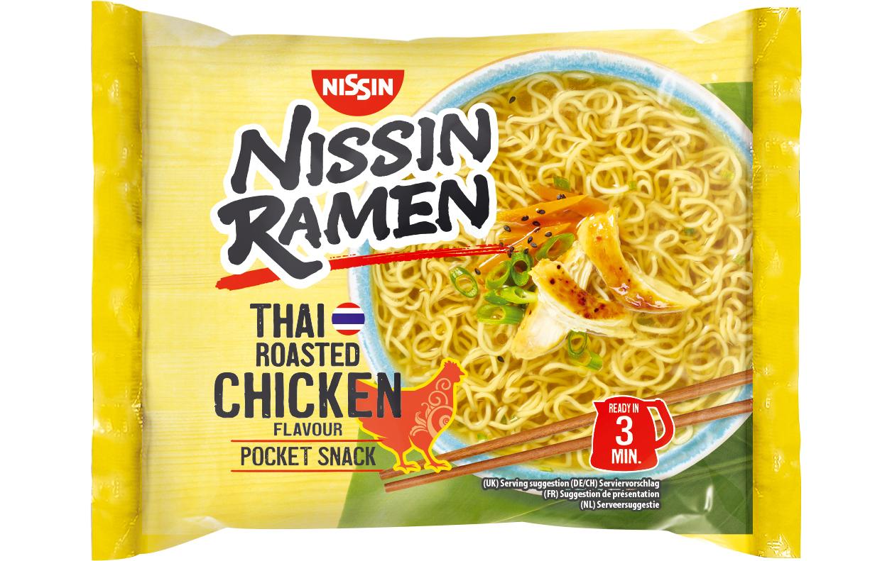 Nissin food Nissin Ramen Instantnudeln Thai Poulet – 10×65 g