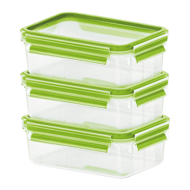 EMSA Vorratsdose 550 ml, 11,3 × 16,3 × 16,4 cm, Kunststoff (TPE), leckdicht, grün