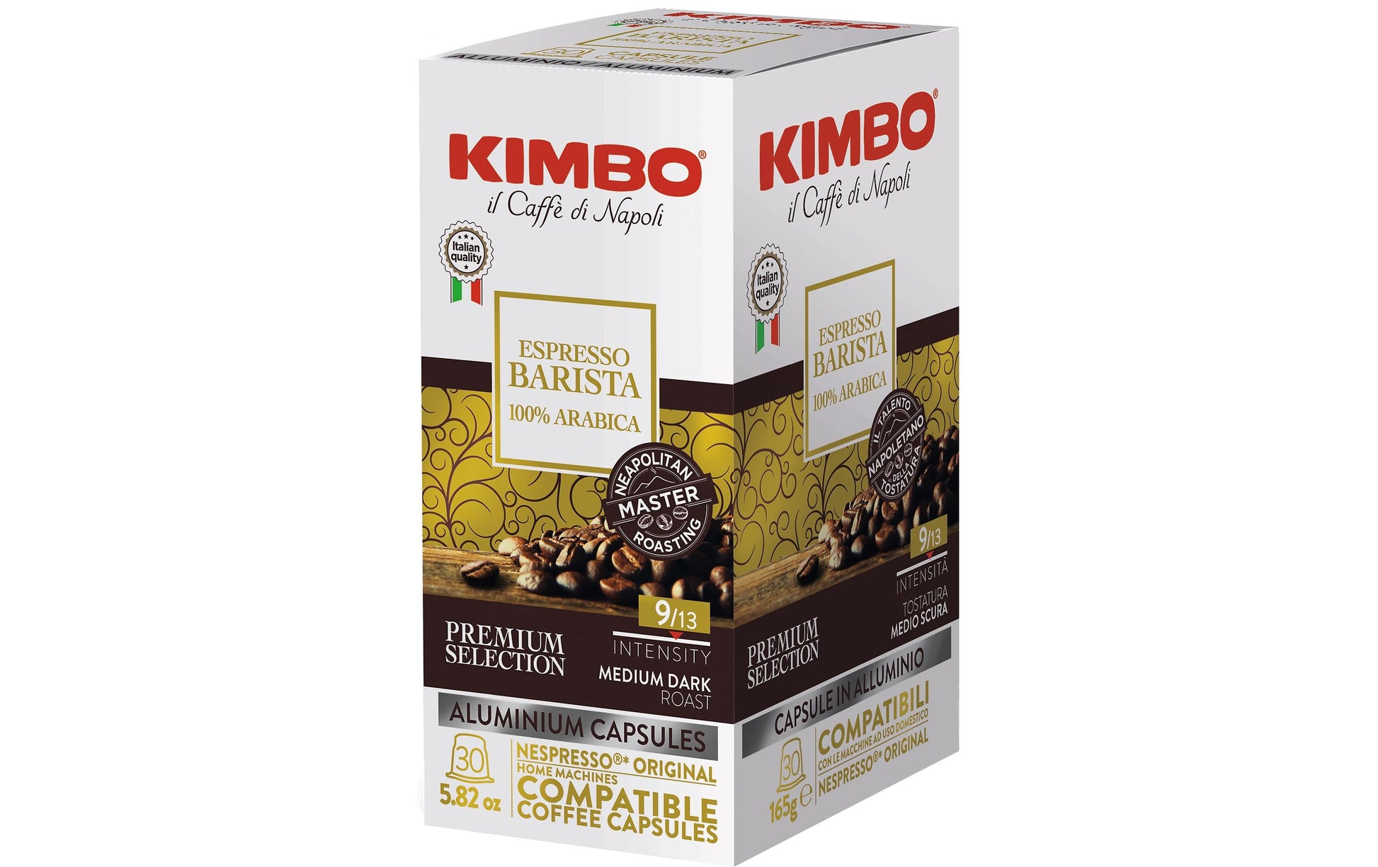 Kimbo Espresso Barista – Kapseln für Nespresso – Dunkel, 30 Kapseln