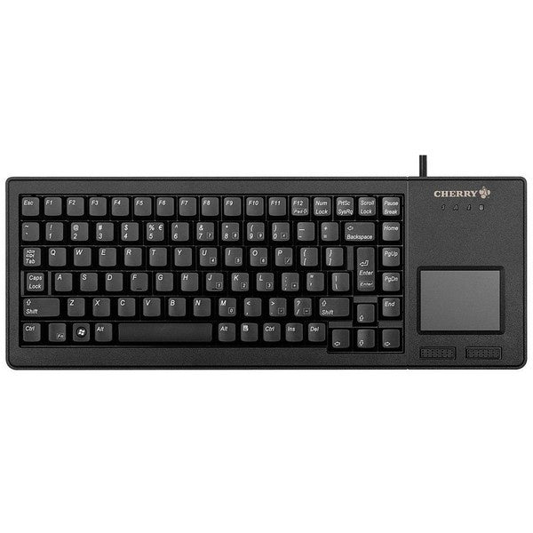 CHERRY G84-5500 XS – Tastatur, kabelgebunden (USB), IT-Layout (IT), mit Touchpad, schwarz – für Windows