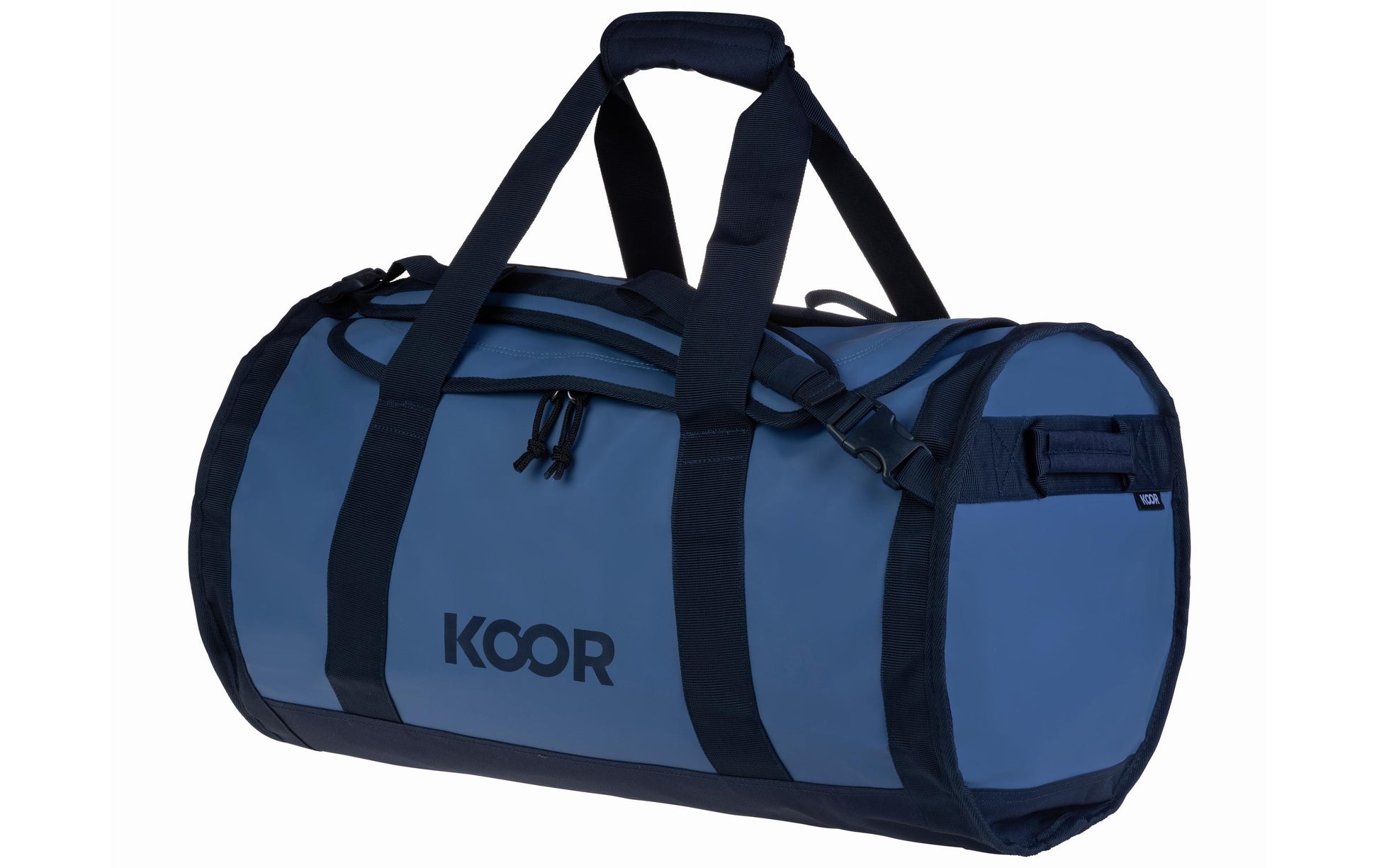 KOOR Sporttasche Sooma Misty Skies – 50 l, aus rPET, blau, 37 × 40,5 × 60,5 cm