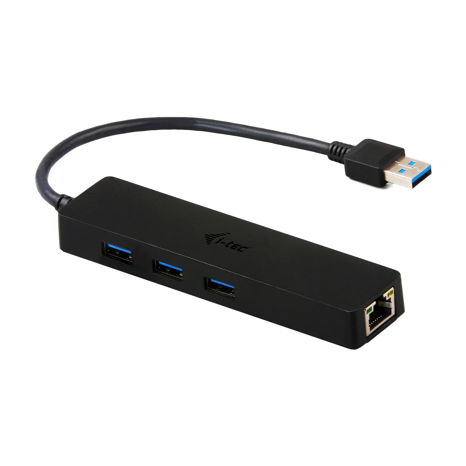 i-tec USB-Hub – USB 3.0, 3× USB-A, GbE, für Windows/Mac/Linux