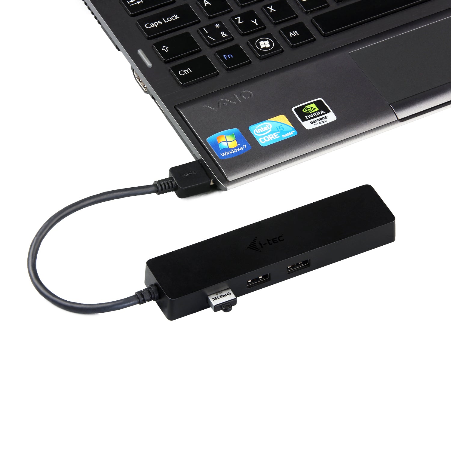 i-tec USB-Hub – USB 3.0, 3× USB-A, GbE, für Windows/Mac/Linux