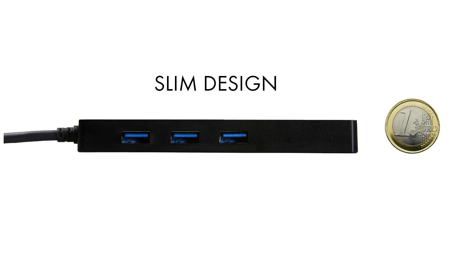 i-tec USB-Hub – USB 3.0, 3× USB-A, GbE, für Windows/Mac/Linux
