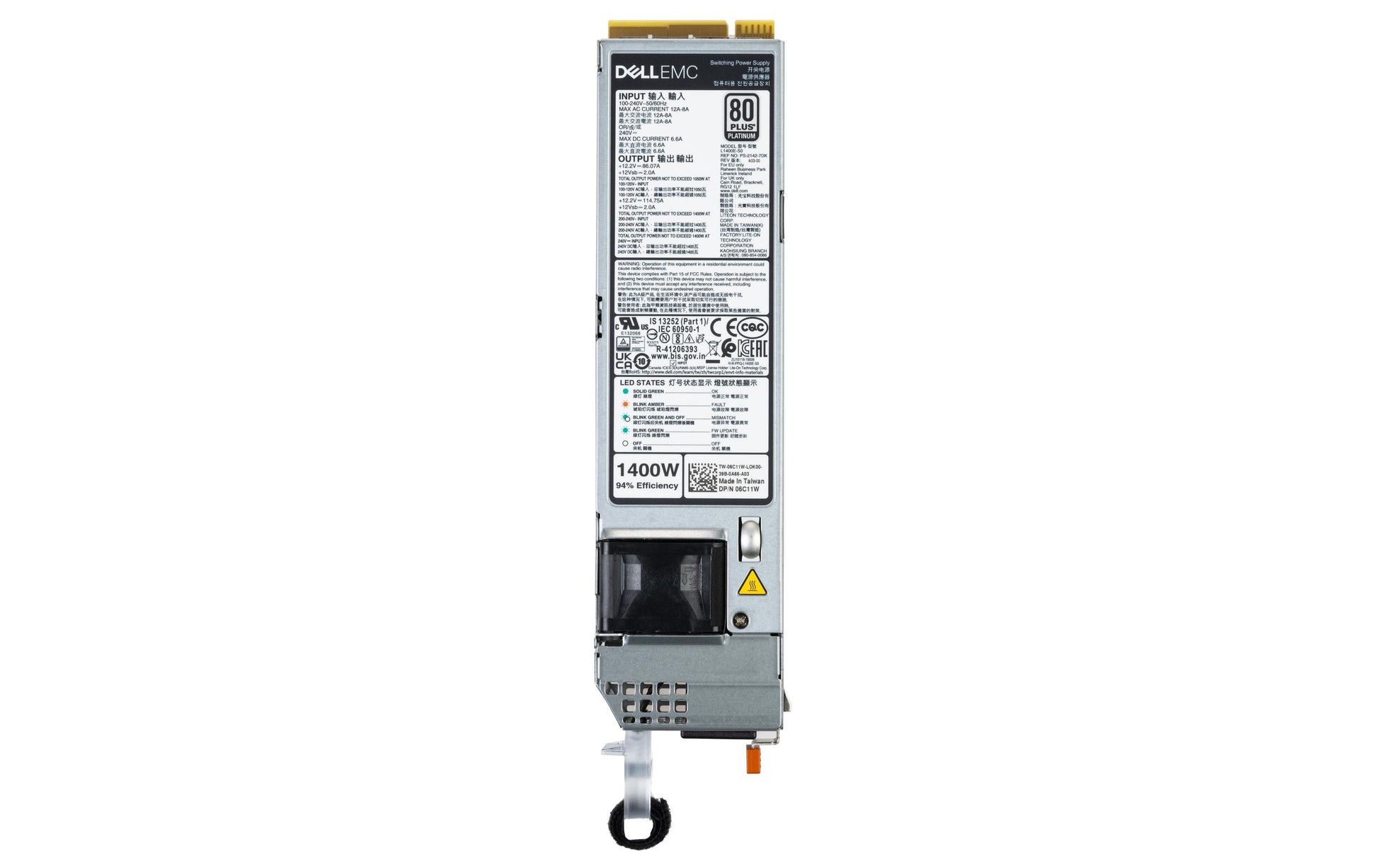DELL Netzteil – 1400 W – Schwarz
