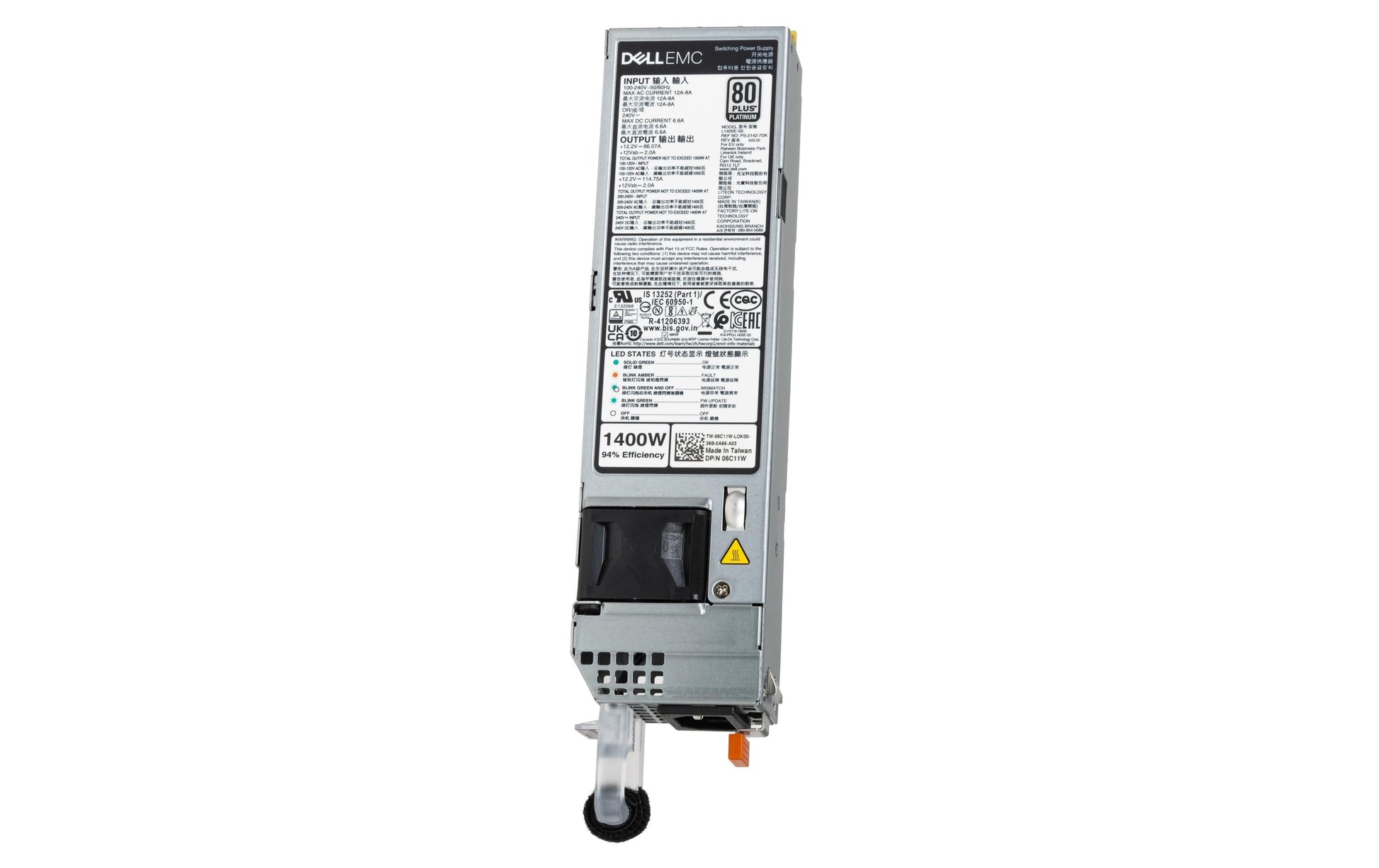 DELL Netzteil – 1400 W – Schwarz