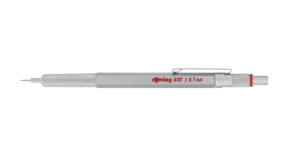 Rotring 600 Druckbleistift – 0,7 mm, Metall, Silber, 1 Stück