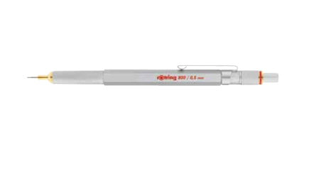 Rotring 800 Druckbleistift – 0,5 mm, Metall, Silber