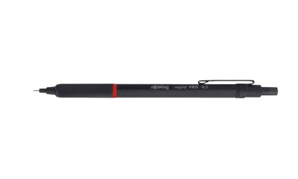 Rotring rapid PRO Druckbleistift – 0,5 mm, HB, Schwarz, Metall