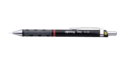 Rotring Tikky Druckbleistift – 0,35 mm, Kunststoff, Schwarz