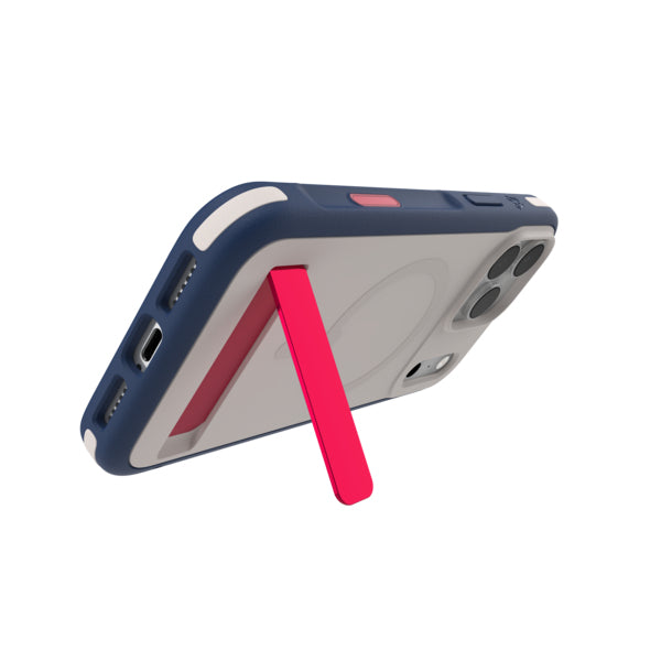 ZAGG Sedona Snap Backcover – für Apple iPhone 17 Pro Max, Graphen, Blau/Weiss/Rot, bis 4 m Sturzsicher