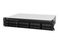 Synology RS1221RP+ – 8-Bay Rack 2U NAS – AMD Ryzen V1500B, 4 GB RAM, 1GbE, DSM, redundantes Netzteil