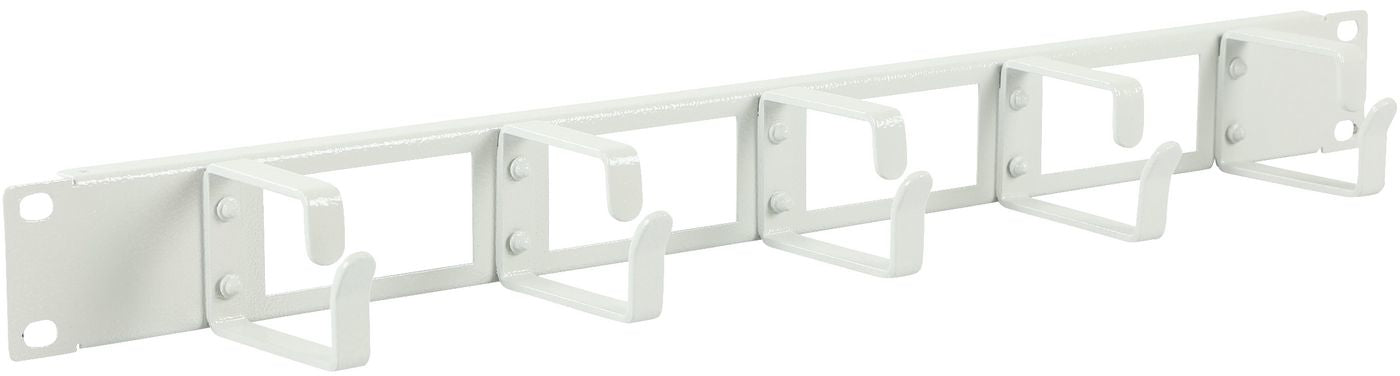 Lanview Rangierpanel 19" 1U, Ovales Montageloch, 482×72×44 mm – weiss