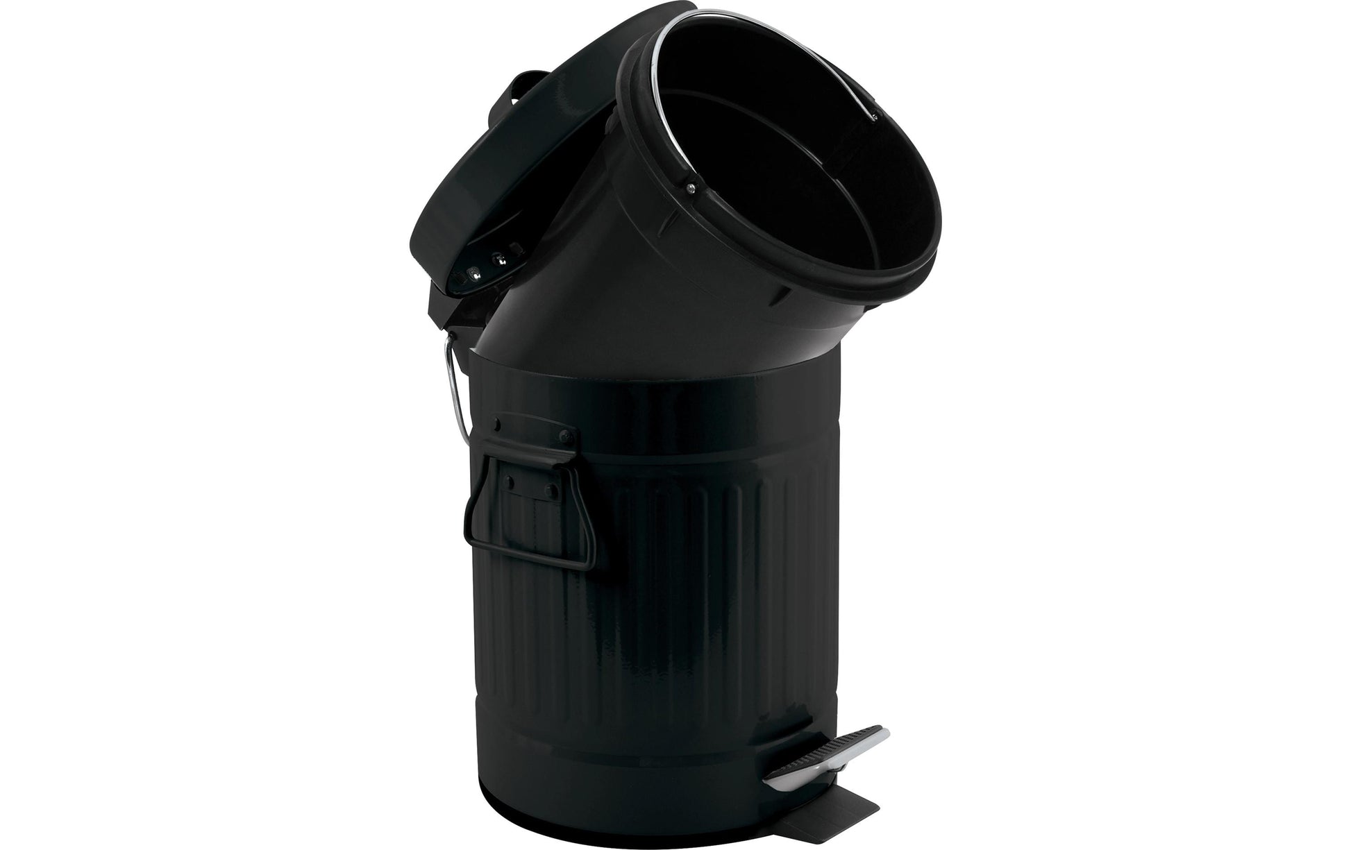 MSV Kosmetikeimer – 3 l – Stahl, rund – schwarz