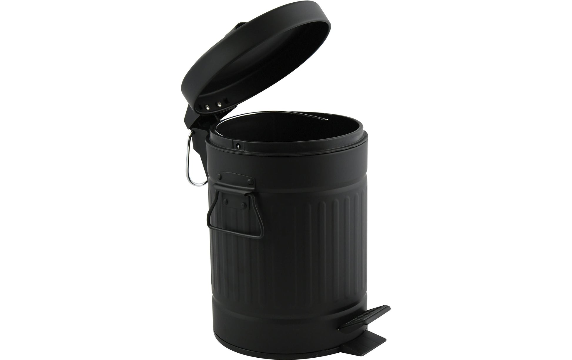 MSV Kosmetikeimer – 3 l – Stahl, rund – schwarz