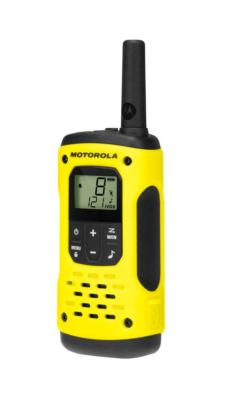 Motorola T92 H2O – Funkgerät, PMR, 446 MHz, schwarz/gelb