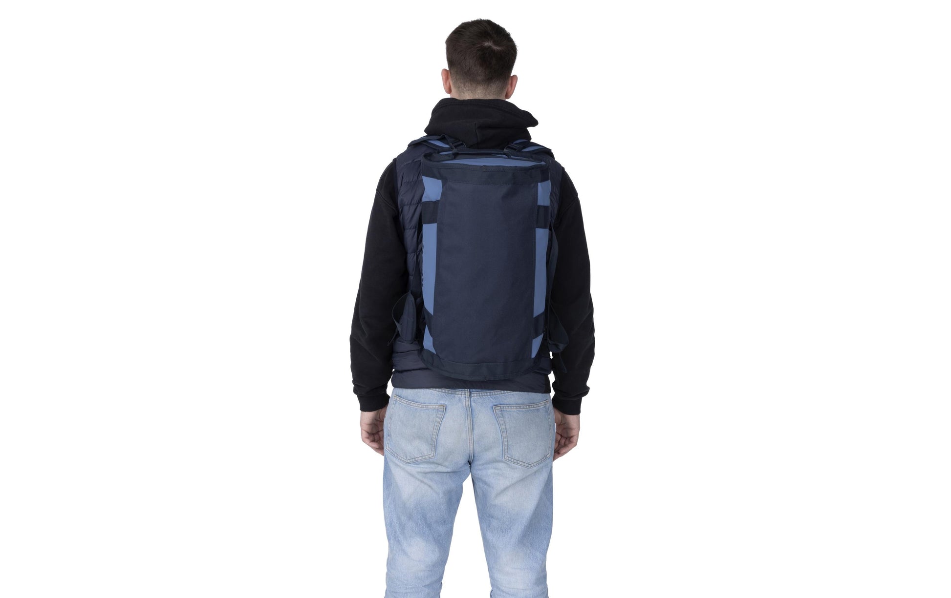 KOOR Sporttasche Misty Skies – 30 L, aus rPET, Blau, 30,5 × 40 × 50 cm